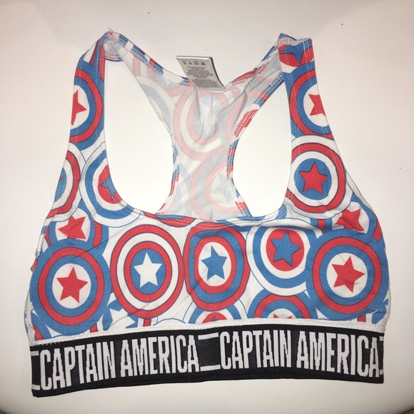 captain marvel sports bra